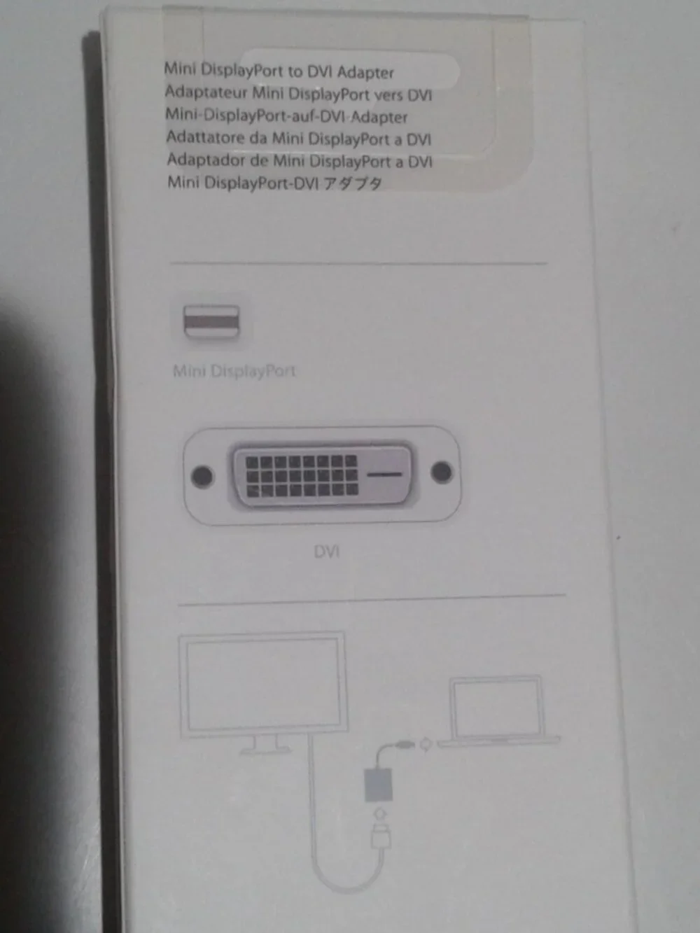 Genuine APPLE A1305 Mini-DisplayPort-DVI Adapter MB570Z-B NEW